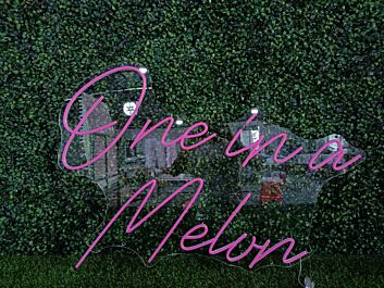 Brighten Up Your Bar, Office, or Wedding with the One In A Melvn Pink LED Neon Sign.