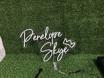 Brighten Up Your Space: Penelope Skye With Crown LED Neon Sign for Home Decor, Office Bliss, and Bar Ambiance
