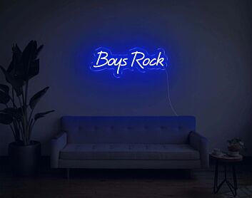 Boys Rock LED Neon Sign