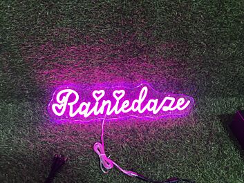 Brighten Up Your Space: From Weddings to Bars with the Rainiedaze Pink LED Neon Sign.
