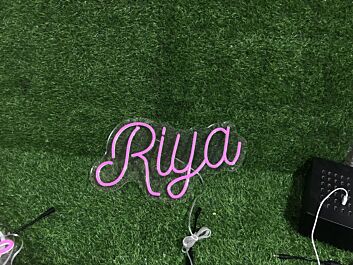 Brighten Your Special Moments at Weddings, Parties, and Home with Riya Pink LED Neon Sign.