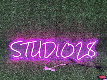 Brighten Up Your Space: Studio 28 Pink LED Neon Sign for Home Decor, Office Vibes, and Party Ambiance.