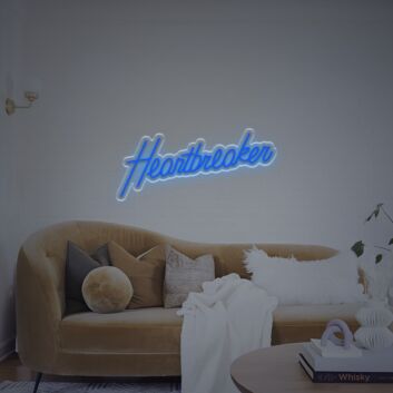 Light Up Your Love: Heartbreaker LED Neon Sign for Romantic Evenings, Weddings, and Valentine’s Decor.