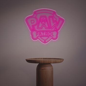 Brighten Up Kids&#039; Rooms, Birthday Celebrations, and Themed Parties with a Paw Patrol LED Neon Sign.