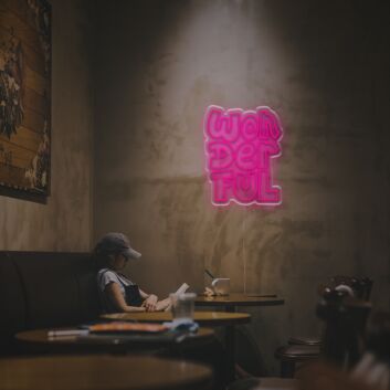 Brighten Up Your Bar, Wedding, and Office Space with the Wonderful Word LED Neon Sign