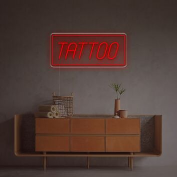 Brighten Your Tattoo Studio, Bar, and Game Room with the Tattoo With Tangle LED Neon Sign.