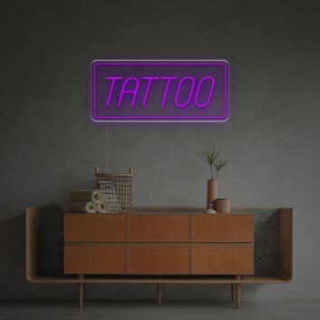 Brighten Your Tattoo Studio, Bar, and Game Room with the Tattoo With Tangle LED Neon Sign.
