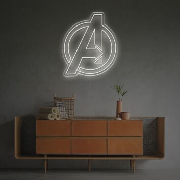 Brighten Up Your Game Room or Movie Night with The Avengers End Game Logo LED Neon Sign.