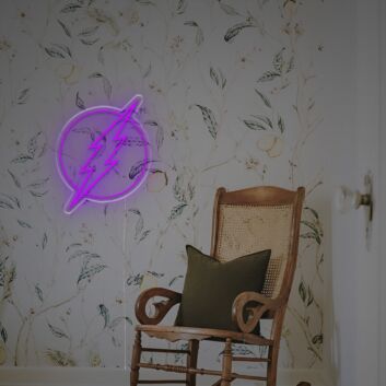 Brighten Up Your Bar, Gaming Space, or Comic Book Store with The Flash Logo LED Neon Sign.