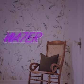 Brighten Up Your Space: Wavy Water LED Neon Sign - Perfect for Home Decor, Bars, Weddings, and Parties