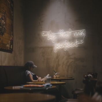 Brighten Up Your Home, Office, or Party Ambiance with the Yup That Was Perfect LED Neon Sign