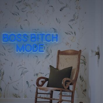 Brighten Up Your Office, Store, or Bar Ambiance with the Boss Bitch Mode LED Neon Sign.