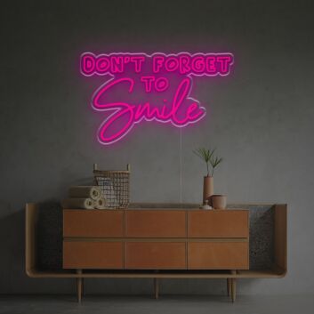 Brighten Up Your Home, Office, or Bar - Dont Forget To Smile LED Neon Sign Brings Warmth and Cheer Wherever You Need It!