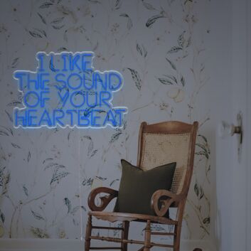 Brighten Your Romantic Evenings and Weddings with the I Like The Sound Of Your Heartbeat LED Neon Sign.