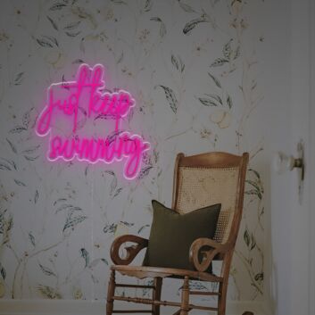 Brighten up Your Home, Office, or Store: Dive into Style with the Just Keep Swimiming LED Neon Sign
