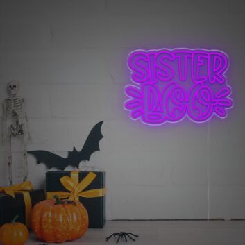 Light Up Your Special Moments: Sister Boo LED Neon Sign for Weddings, Bars, and Home Celebrations.
