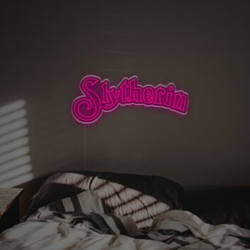 Bring magical ambiance to your bar, office, or dorm with the Slytherin LED Neon Sign.