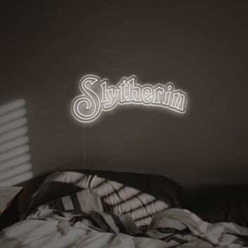 Bring magical ambiance to your bar, office, or dorm with the Slytherin LED Neon Sign.