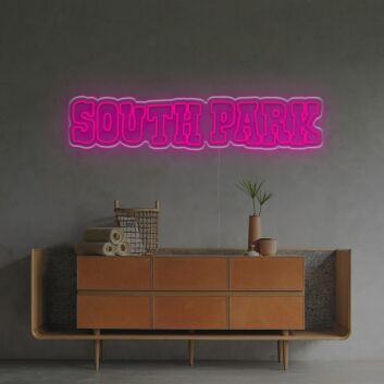 Brighten Up Your Space: South Park LED Neon Sign for Bars, Home Entertainment Areas, and Fan Rooms.