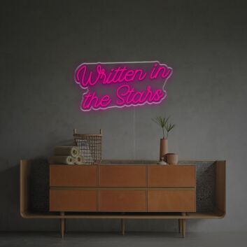 Elevate your bar, wedding, or home ambiance with the Written In The Stars LED Neon Sign.