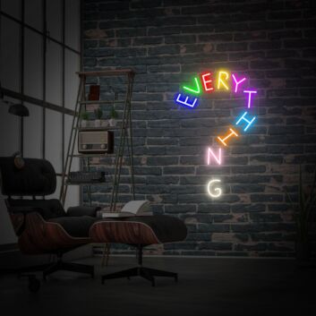 Brighten Your Space: Everything Neon Sign Light for Office, Living Room, Weddings, and Parties Interior Design Enhancement.