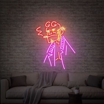 Brighten Up Your Space: Fantastic Four Hellboy Neon Sign Wall Decor for Home, Office, and Entertainment Venues