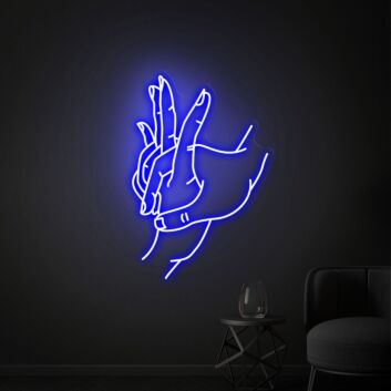 Add a Divine Touch to Your Wedding, Bar, and Home Decor with the Hold Hand Neon Sign Hands Of God Ized Neon Sign Hand Joint Led Sign Neon Sign.