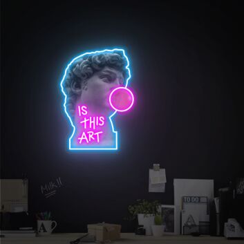 Elevate Your Space: Is This Art Neon Sign Aesthetic Led Uv Neon Sign Neon Lights Wall Decor for Trendy Home, Office, and Bar Ambiance