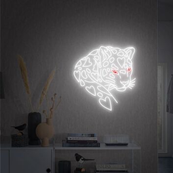 Brighten Your Space: From Office to Bar with the Jaguar Led Neon Sign Wall Hangings Animal Neon Art Neon.
