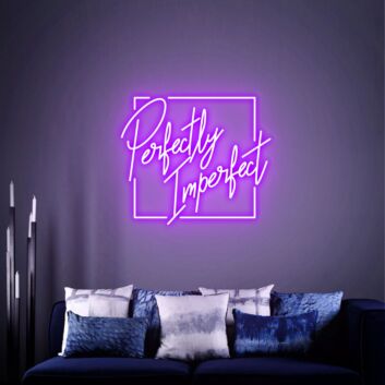 Elevate Your Beauty Salon, Home, or Office Decor with the Perfectly Imperfect Led Neon Sign Wall Sign.