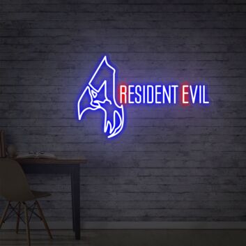 Brighten Up Your Gaming Haven: Resident Evil 4 Neon Sign, Perfect for Game Room, Home Movie Nights, and Themed Parties