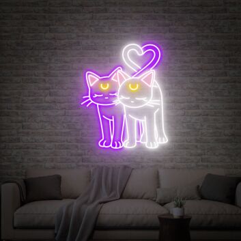 Light Up Your Gamer Girl Zone, Anime Hangout, or Party Space with Sailor Or Moon Luna Cat Led Neon Sign Anime Neon Lights.