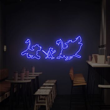 Brighten Your Space with The Lion King Neon Sign: A Perfect Addition for Game Rooms, Home Bars, and Vibrant Parties.