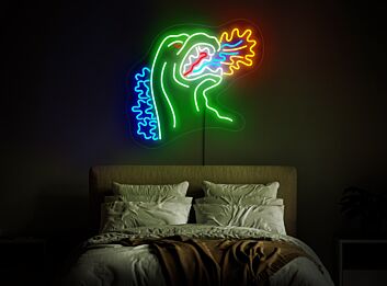 Bring Cinema to Life in Your Space: Godzilla Neon Sign LED Wall Art - Perfect for Movie Nights, Home Theater Decor, and Fan Gatherings.