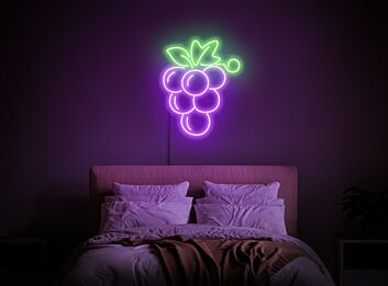 Brighten Your Kitchen, Restaurant, or Wine Bar with Grape Neon Sign Food Neon Sign Berry Neon Sign Neon Sign Kitchen Grape Wall Decor.
