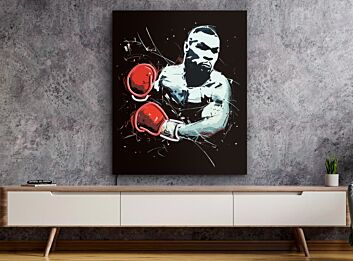 Elevate your man cave, sports bar, or office space with the electrifying Mike Tyson Boxing wall art Pop art LED UV neon sign.