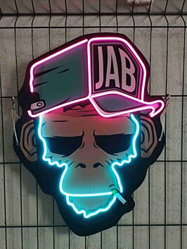 Brighten Up Your Space with Monkey Neon Sign Chimp Bored Ape Wall Art LED UV Neon Sign - Perfect for Home Decor, Office Ambiance, or Adding Flair to Your Bar and Party Settings.