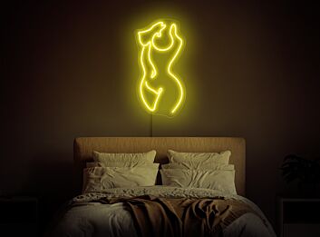 Elevate Your Bar, Bedroom, or Gallery with Sensual Ambiance - Woman Body Neon Sign: Erotic Neon Woman Body Wall Art & Decor.