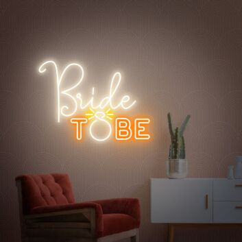 Add a captivating glow to your wedding or engagement celebration with the Bride To Be Led Neon Sign - A Memorable Backdrop and Gift.
