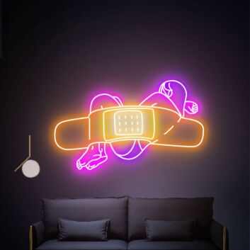 Add a Vibrant Touch to Your Home, Bar, or Party Ambience with the Girl Band-Aid Led Neon Sign Creative Woman Body Party Crazy Neon Light.