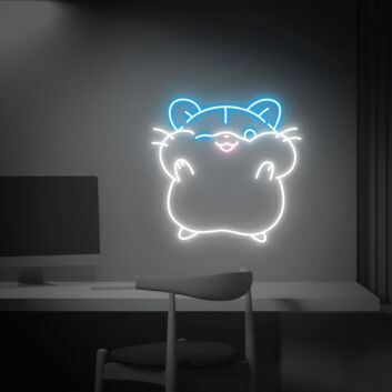 Brighten Your Spaces: Hamster Bedroom Decor Animal Lover Gifts Cute Wall Led Neon Sign for Home, Bar, and Wedding Ambiance Enhancement
