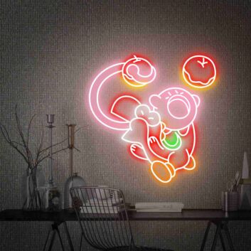 Brighten Up Your Space: Kawai Led Neon Sign Wall Art Decor Gift - Perfect for Home, Office, Bar, and Wedding Ambiance