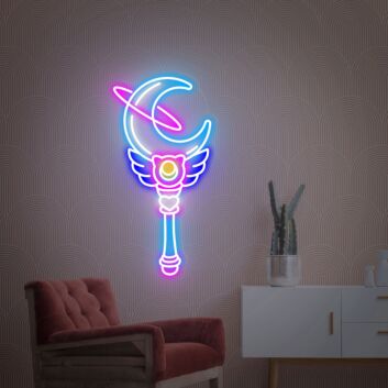 Brighten Your Space: From Home to Gaming Den with Magic Stick Led Neon Sign: Perfect for Dorm, Bar, and Kawaii Anime Enthusiasts