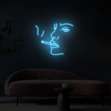 Add a Spark to Your Space: Smoking Girl Led Neon Sign Ideal for Bedroom Decor, Girl&#039;s Room, and Unique Gifts for Her - Perfect for Home, Office, or Bar Ambiance.