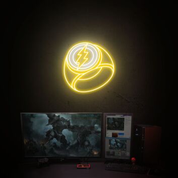 Brighten Your Game Space or Party Ambiance with The Flash Ring Led Neon Sign - Perfect for Home, Office, and Store Décor