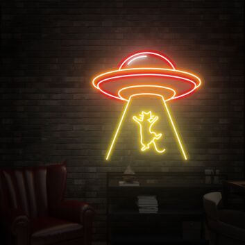 Brighten Your Nights: Ufo Led Neon Sign for Lively Home Ambiance, Bedroom Chic, and Electrifying Party Vibes