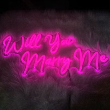 Brighten Your Special Moment: Perfect for Proposals, Weddings, and Romantic Celebrations with Will You Marry Me Wedding Led Neon Signs.
