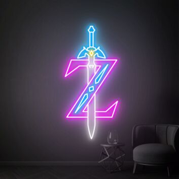 Bring the Adventure to Your Space: Zelda Led Neon Sign Legend Of Zelda Art, Perfect for Gaming Rooms, Bars, and Fan Events.