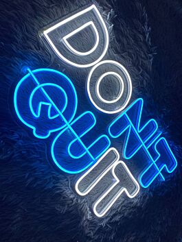 Brighten Your Office or Gym Ambiance with Dont Quit Led Neon Sign Motivational for an Inspirational Boost