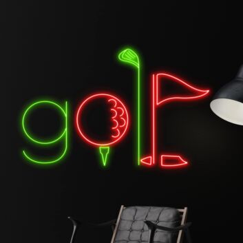 Brighten Up Your Sport Club, Office, or Bar with the Eye-Catching Golf Led Sign Custom Golf Neon Light Sport Decor.